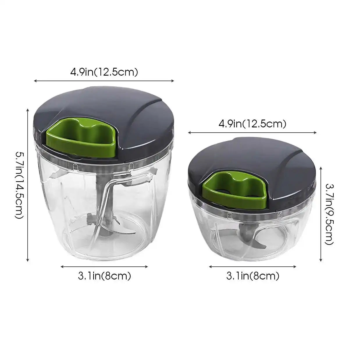 QuickChop™ Mini Hakkemaskine – Hurtig, ren og super effektiv madlavning!
