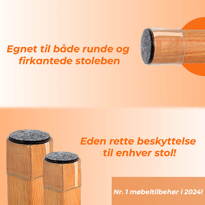 SoftyFeet™ Golvskydd – För Alla Stolsben, Enkel Montering