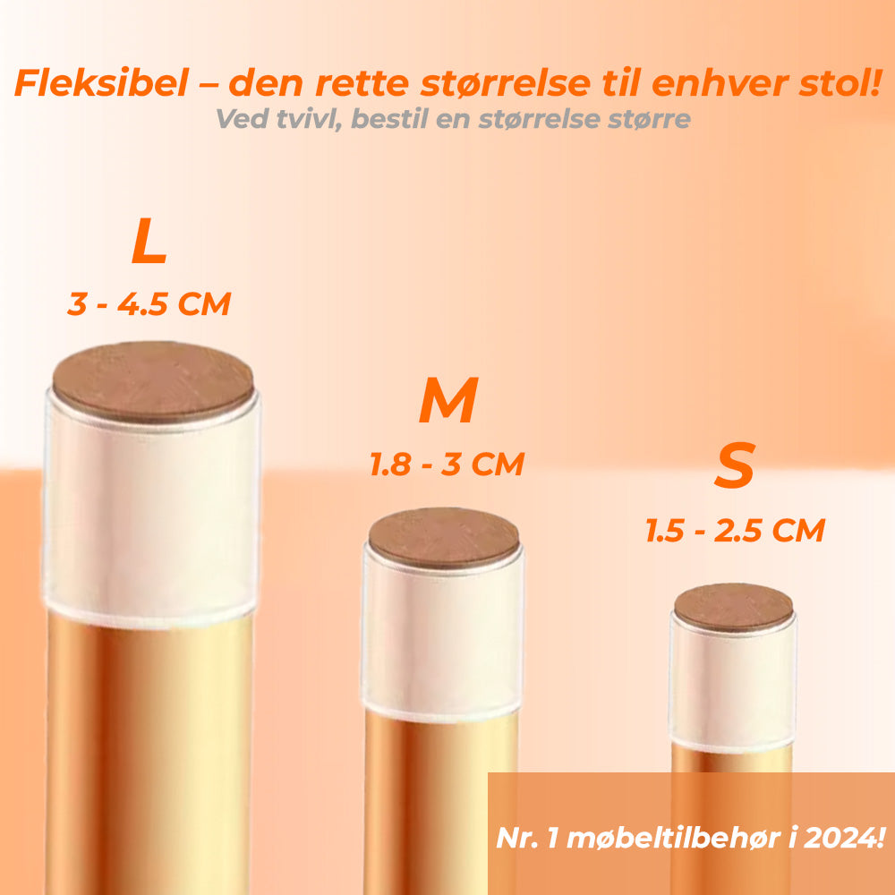 SoftyFeet™ Golvskydd – För Alla Stolsben, Enkel Montering