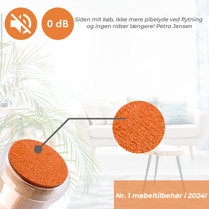SoftyFeet™ Golvskydd – För Alla Stolsben, Enkel Montering
